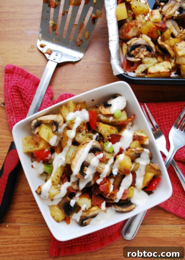 bacon potato ranch bake