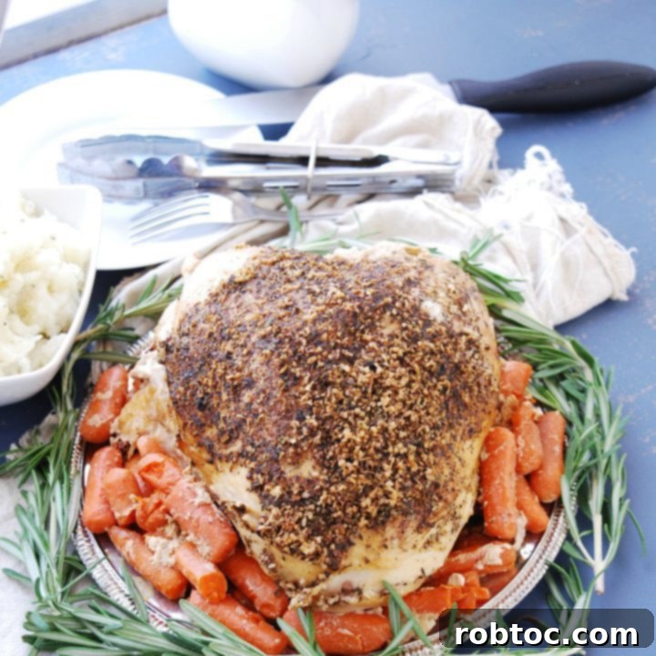 Allergy-friendly Thanksgiving Turkey breast cooked in a slow cooker