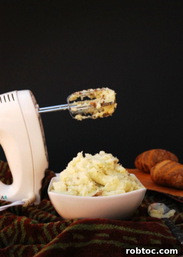 dairy-free garlic parsley mashed potatoes