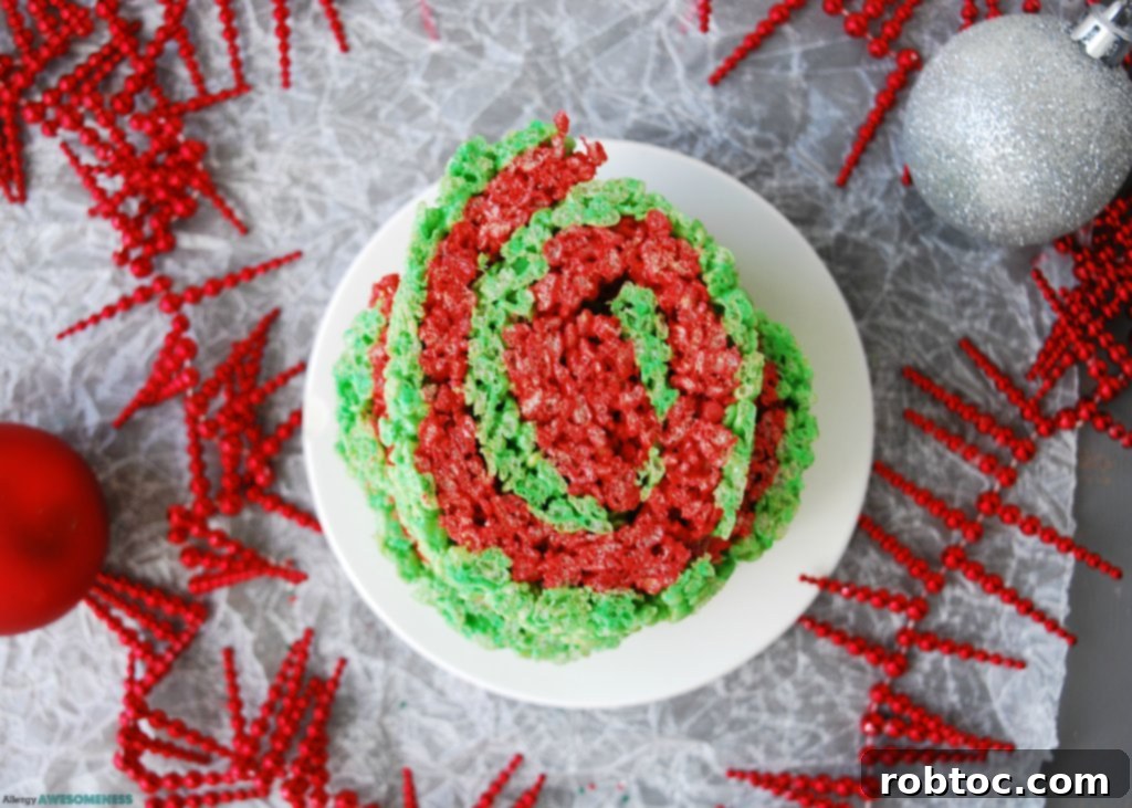 gluten-free Christmas rice krispies