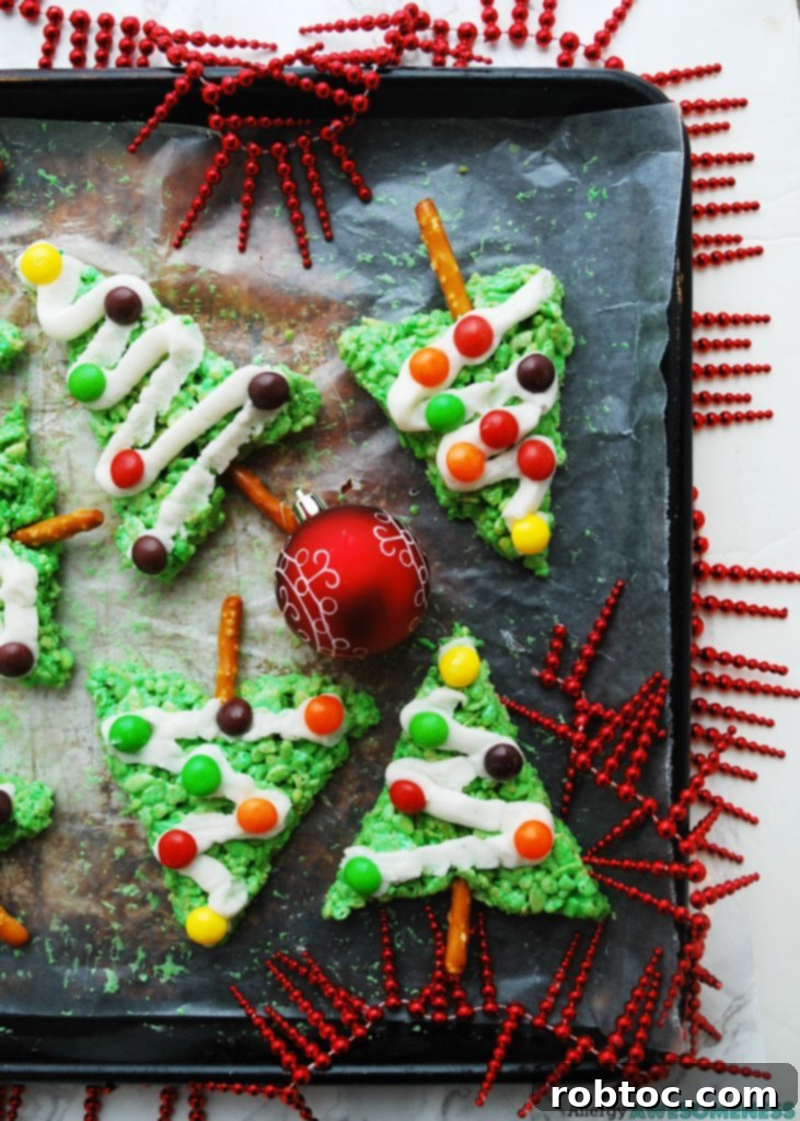 Delicious Allergy Free Krispie Trees 3 no bake allergy-friendly Christmas treat, kid-friendly