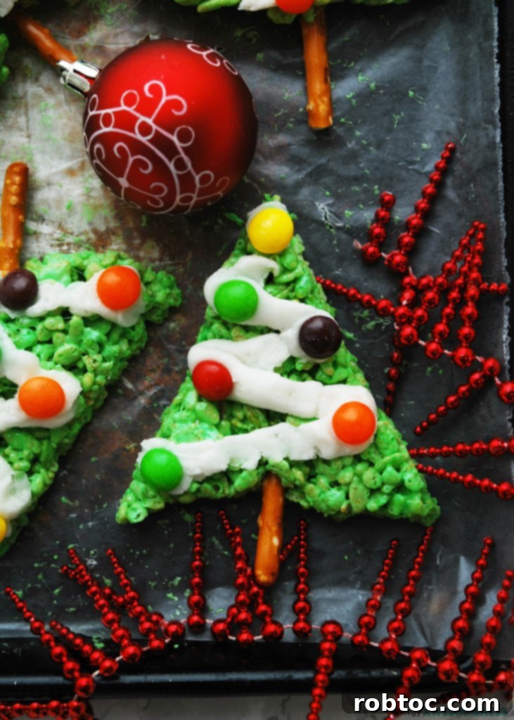 Delicious Allergy Free Krispie Trees 4 rice krispie Christmas tree, gluten-free dessert