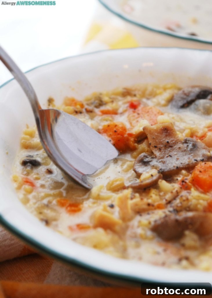 Comforting Gluten and Dairy-Free Instant Pot Chicken, Mushroom, and Wild Rice Soup 2 best instant pot chicken & wild rice soup recipe