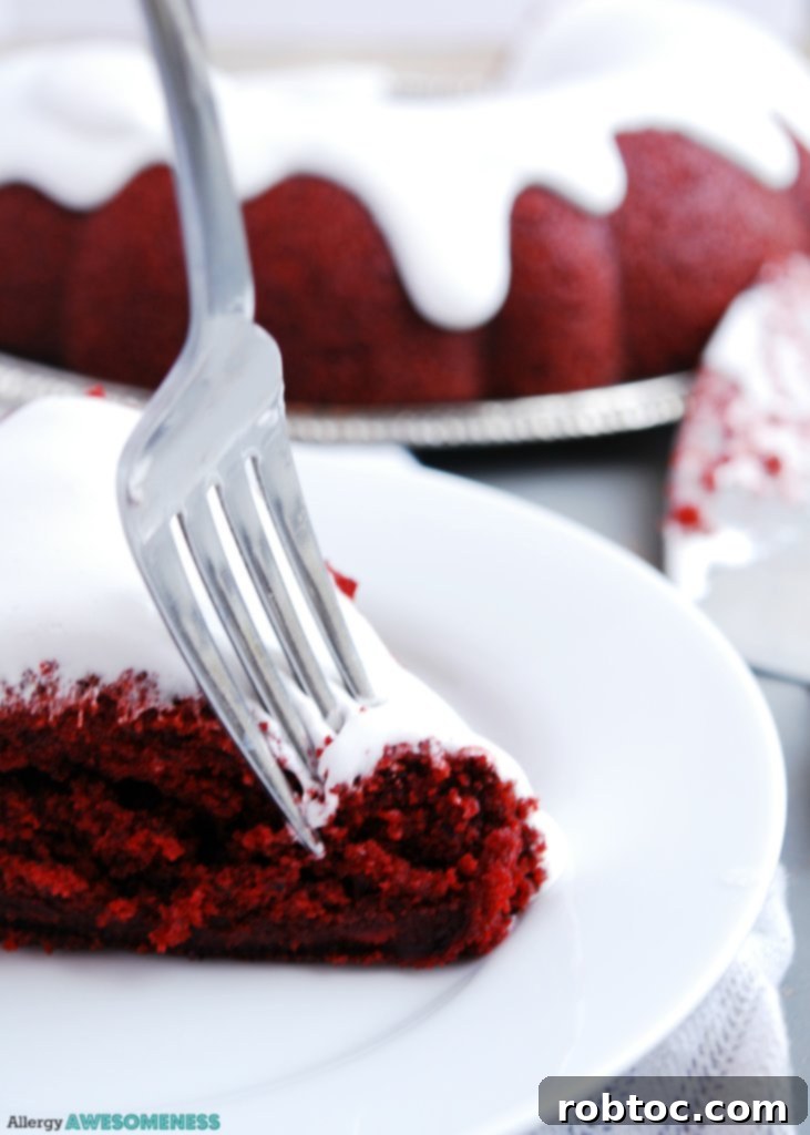Decadent Gluten-Free Vegan Red Velvet Bundt with Gooey Marshmallow Topping 3 vegan gluten-free red velvet bundt cake recipe