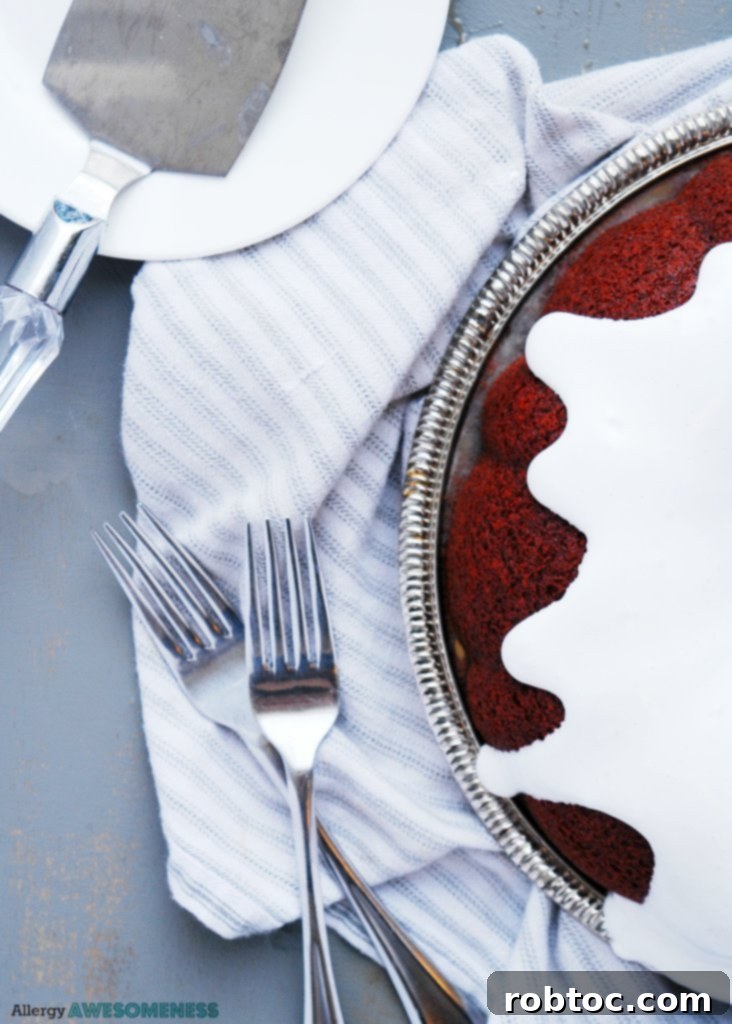 Decadent Gluten-Free Vegan Red Velvet Bundt with Gooey Marshmallow Topping 4 gluten free dairy free red velvet bundt cake recipe