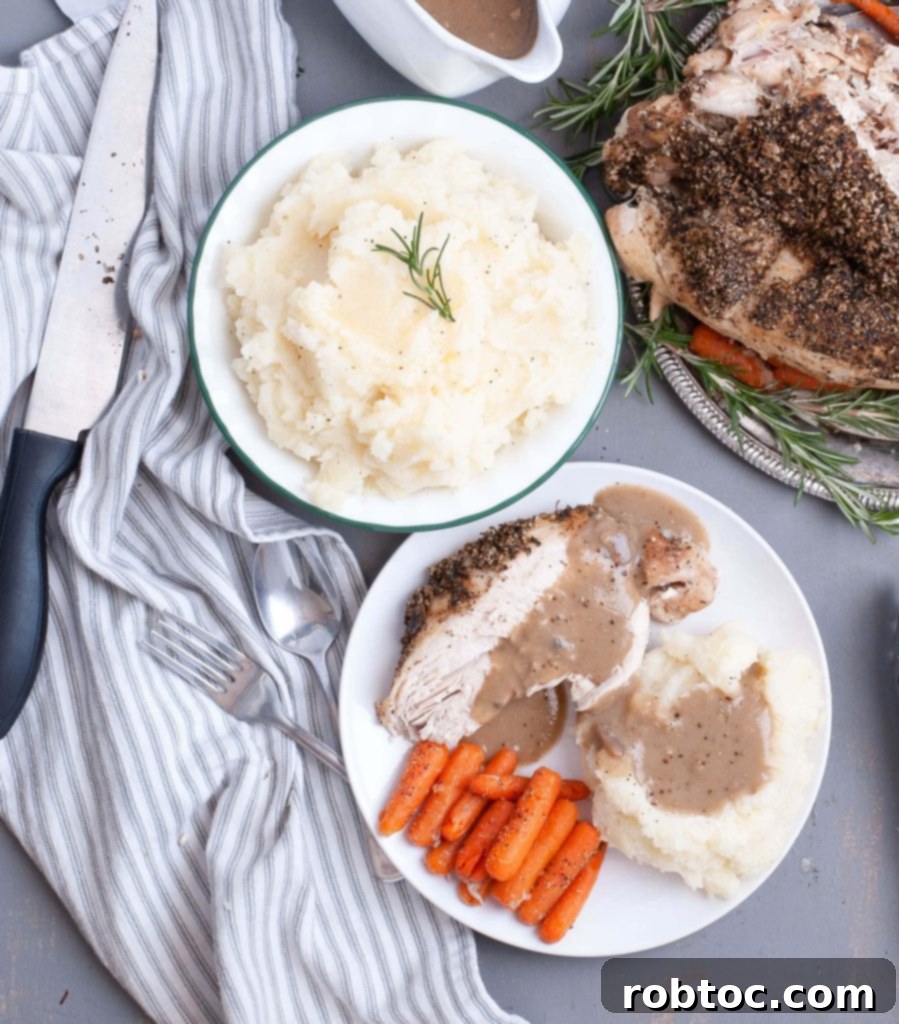 Delicious dairy-free garlic parsley mashed potatoes in a bowl