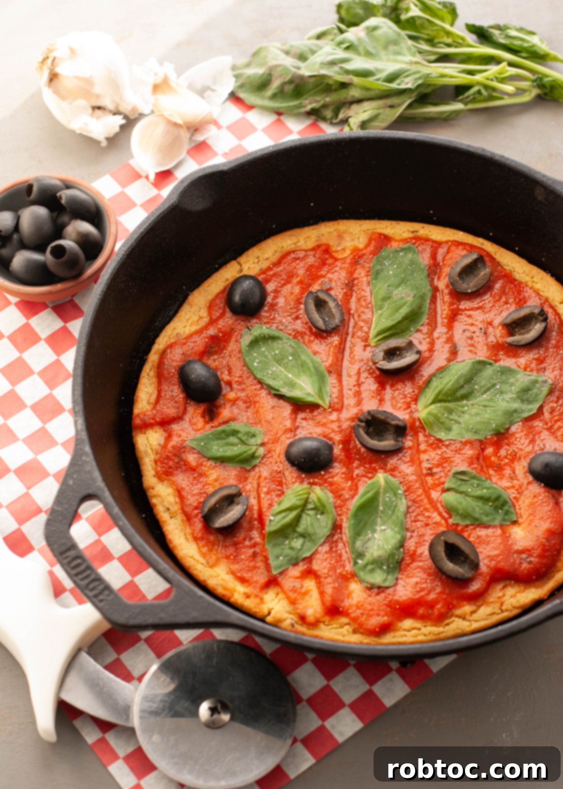 Skillet Socca Pizza: Vegan, Gluten-Free and Grain-Free 36 grain-free-pizza-crust-recipe-socca