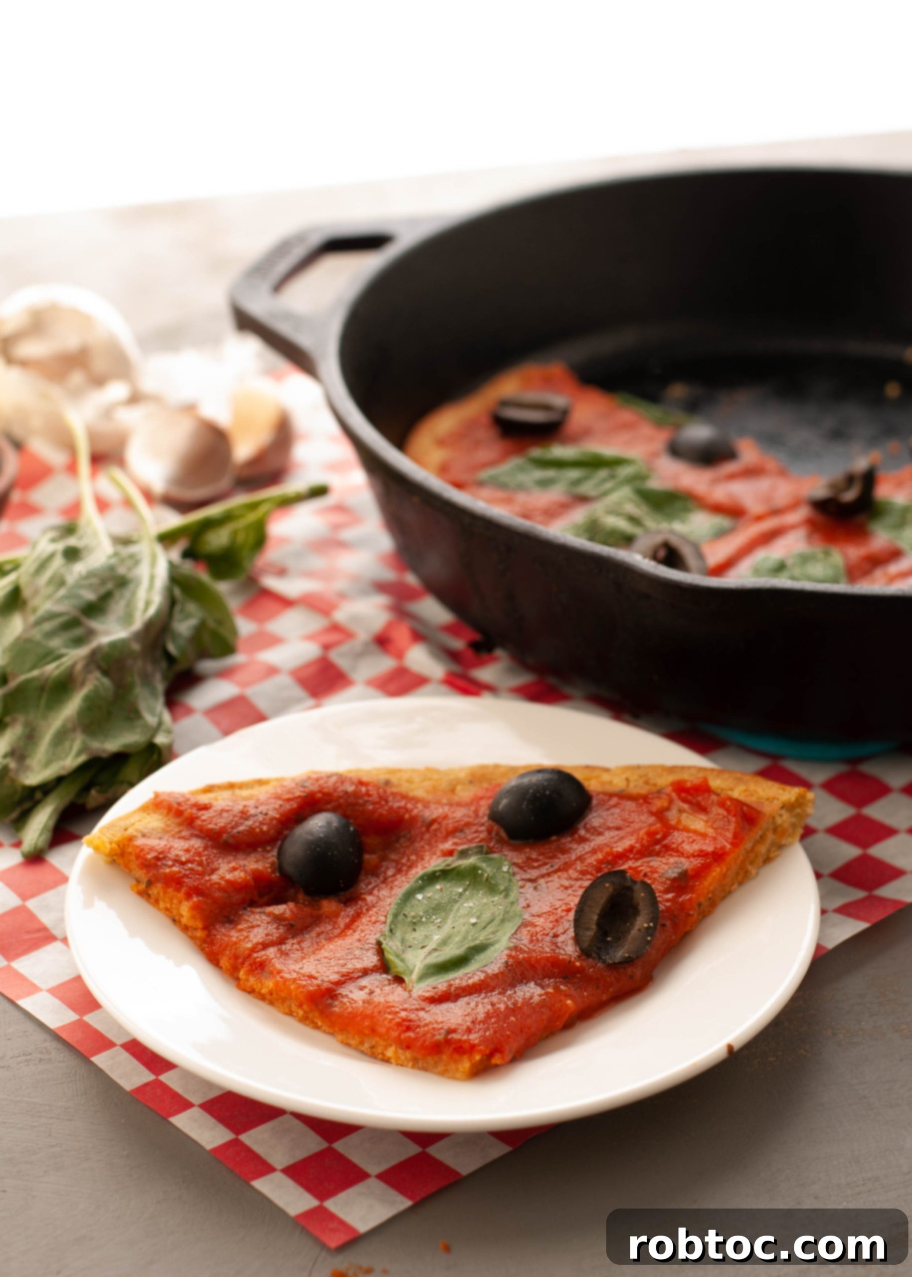 Skillet Socca Pizza: Vegan, Gluten-Free and Grain-Free 3 grain-free-pizza-crust-recipe