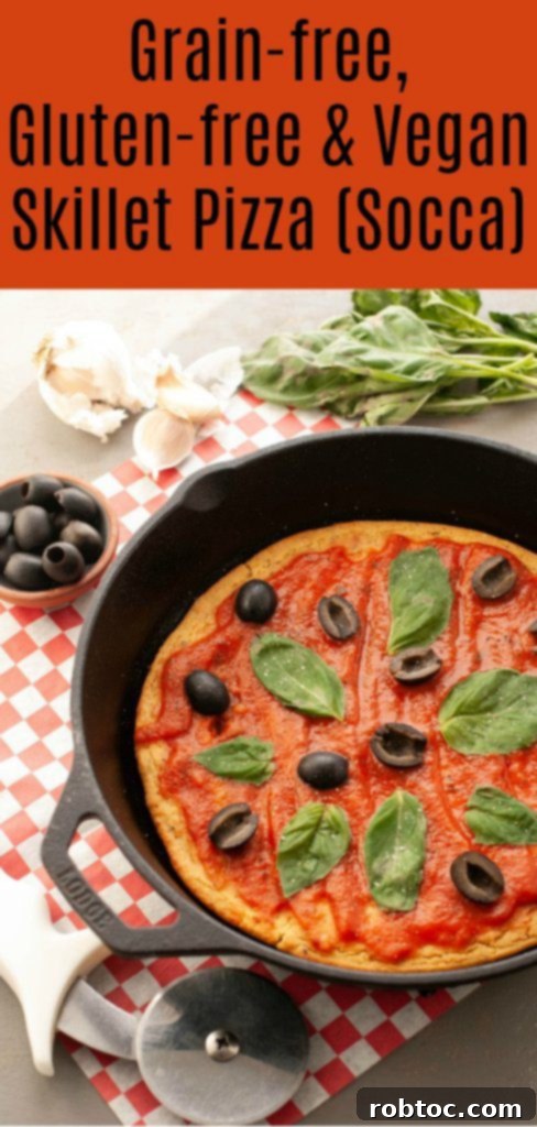 Skillet Socca Pizza: Vegan, Gluten-Free and Grain-Free 7 grain-free-gluten-free-vegan-skillet-pizza-socca