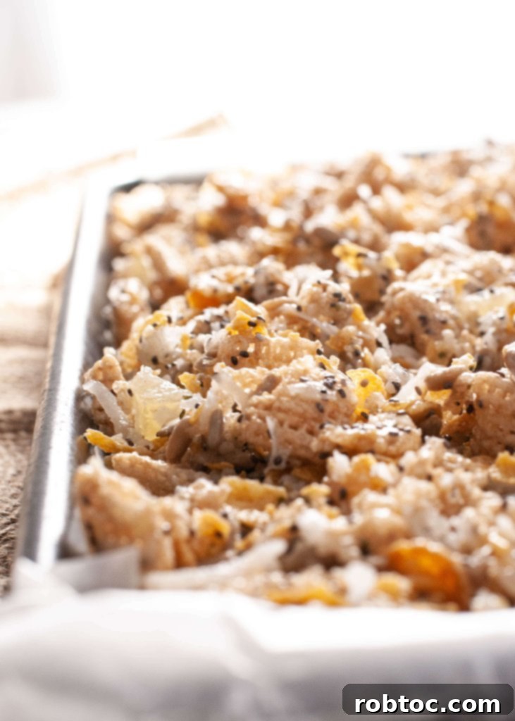 delicious dessert tropical trail mix, nut-free and vegan snack