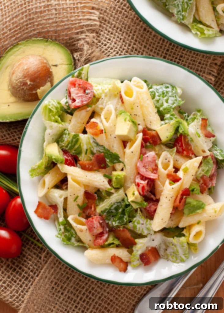 Creamy Avocado BLT Pasta Salad Gluten Free Dairy Free 3 mayo-free-avocado-BLT-salad
