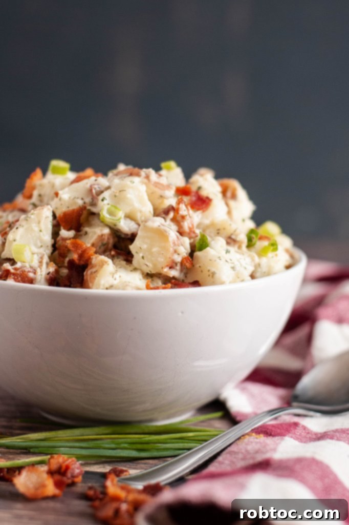 Plant-Based Ranch Potato Salad Instant Pot Recipe 4 homemade-ranch-potato-bacon-salad