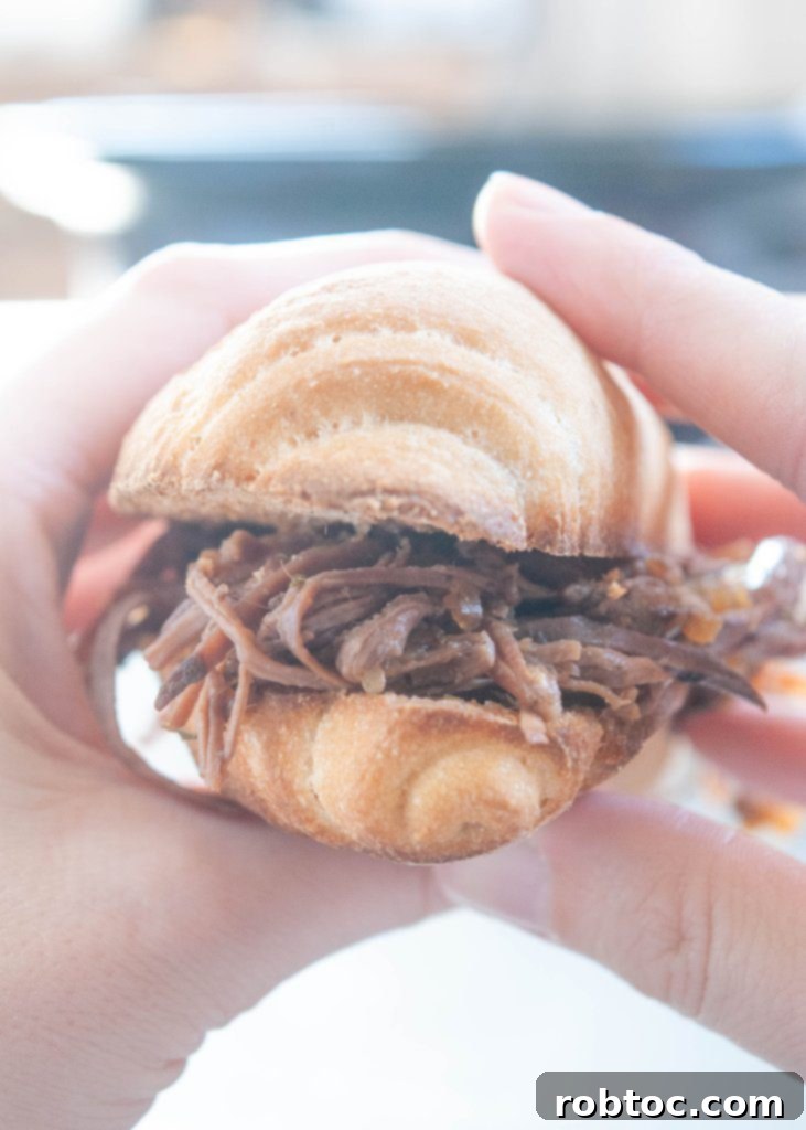 how-to-make-a-french-dip-without-an-au-jus-packet on a plate