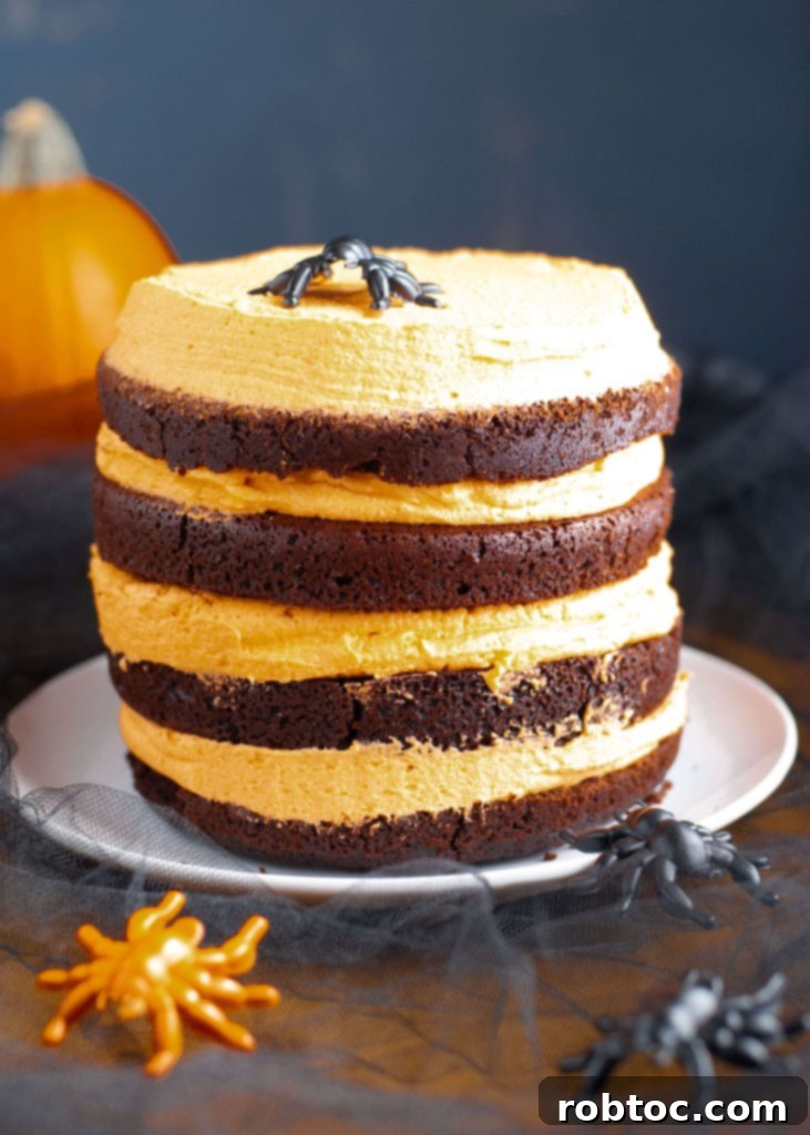 gluten-free-dairy-free-black-and-orange-Halloween-cake