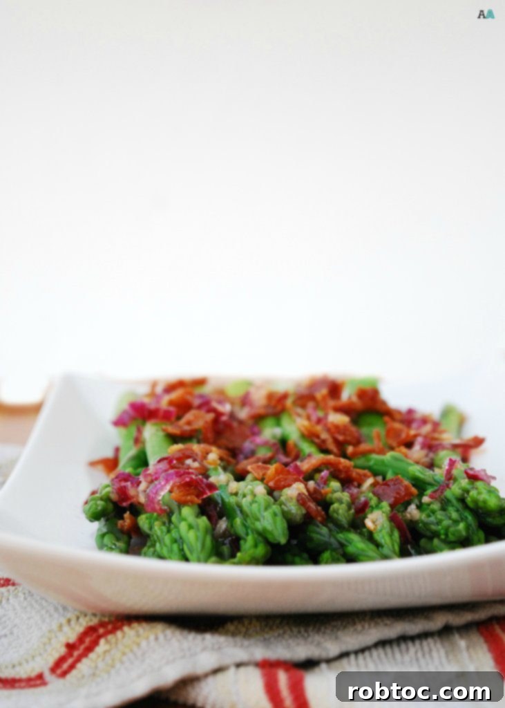 dairy-free asparagus with bacon