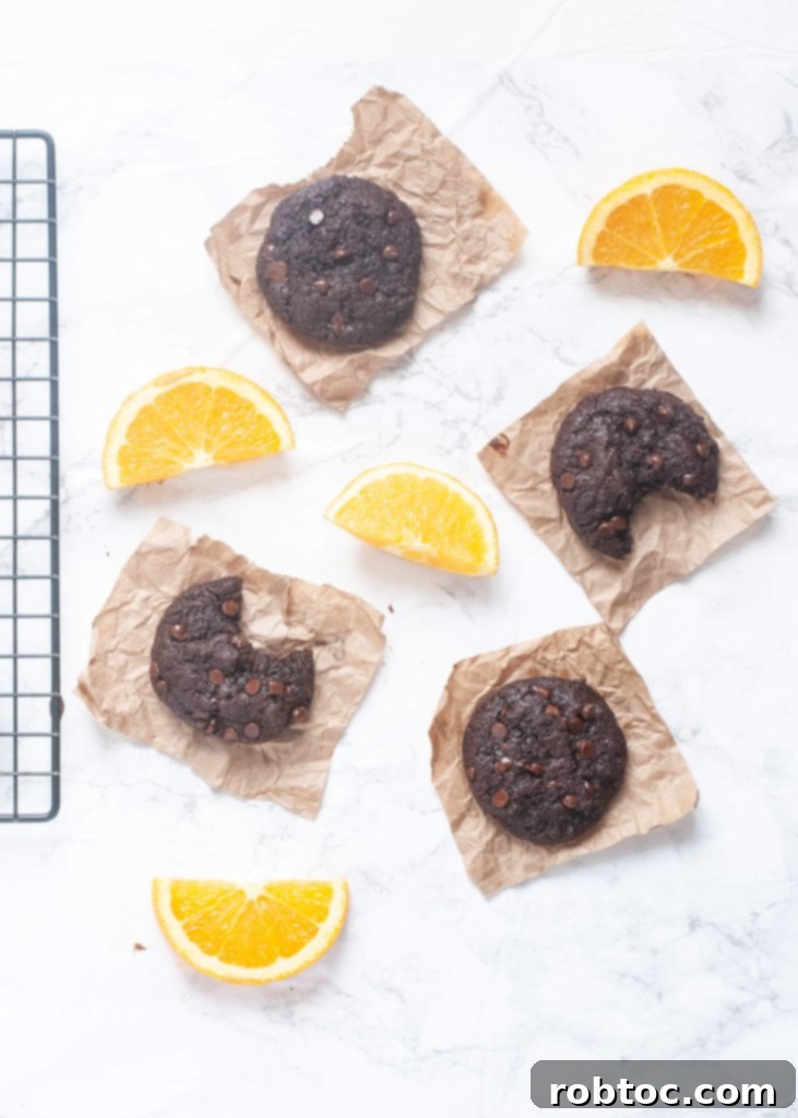 Indulgent Gluten Free Vegan Chocolate Orange Cookies Top 8 Allergen Free 4 Allergy-friendly chocolate orange cookies, perfect for any dietary need