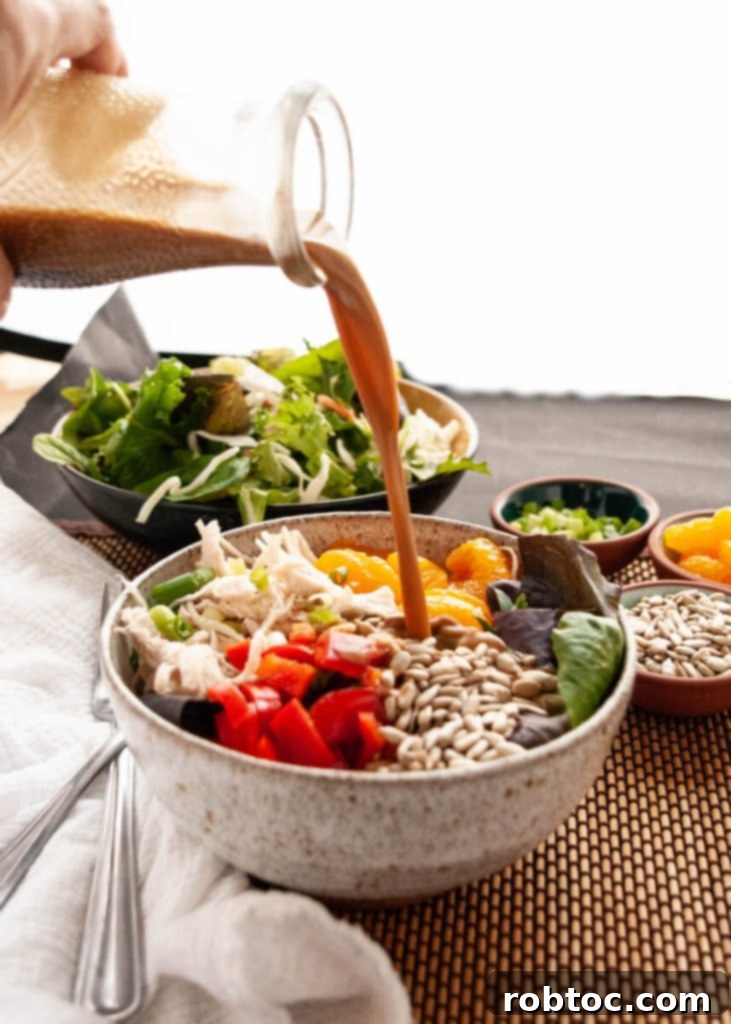 Deliciously Allergen-Free Thai Chopped Salad 2 A beautifully plated Allergy-Friendly Thai Chopped Salad with a vibrant dressing