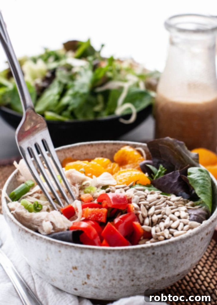 Deliciously Allergen-Free Thai Chopped Salad 4 Dairy-free chicken Thai salad with shredded chicken