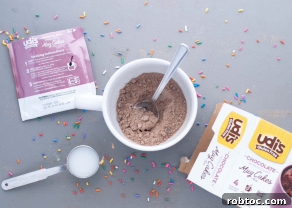 Udi's Gluten-Free Dairy-Free Mug Cake Bliss 3 How to Make Udi's Mug Cake Dairy-Free with Rice Milk