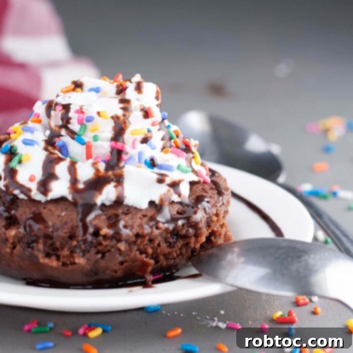 Udis Gluten-Free Dairy-Free Chocolate Mug Cake with Toppings