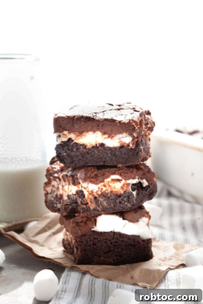 Gluten-free, egg-free, nut-free Mississippi Mud Brownies recipe with marshmallow and chocolate frosting