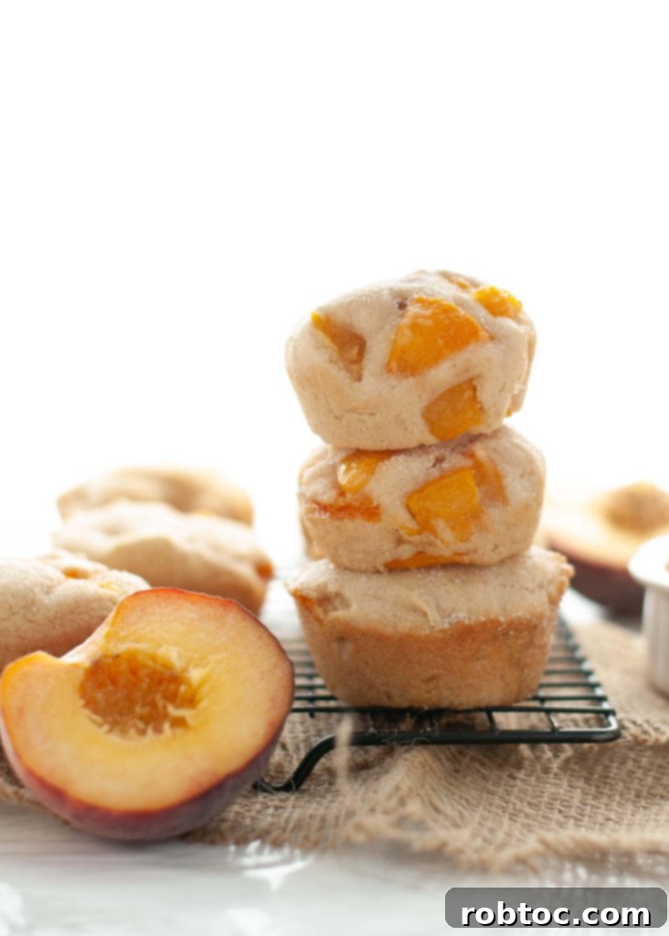 Top 8 Allergen-Free Gluten-Free Vegan Peach Muffins 3 top-8-free-peach-muffins - perfect for families with allergies