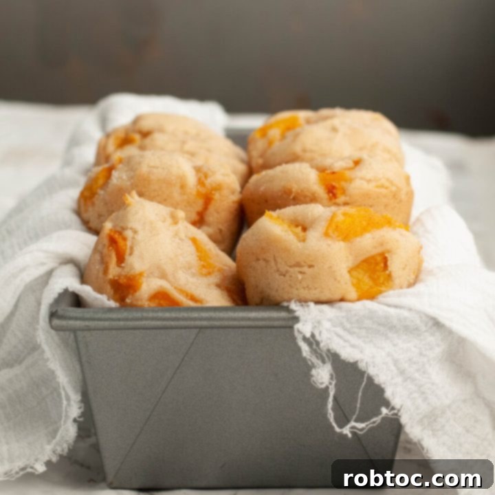 vegan-gluten-free-peach-muffin-recipe - quick and easy