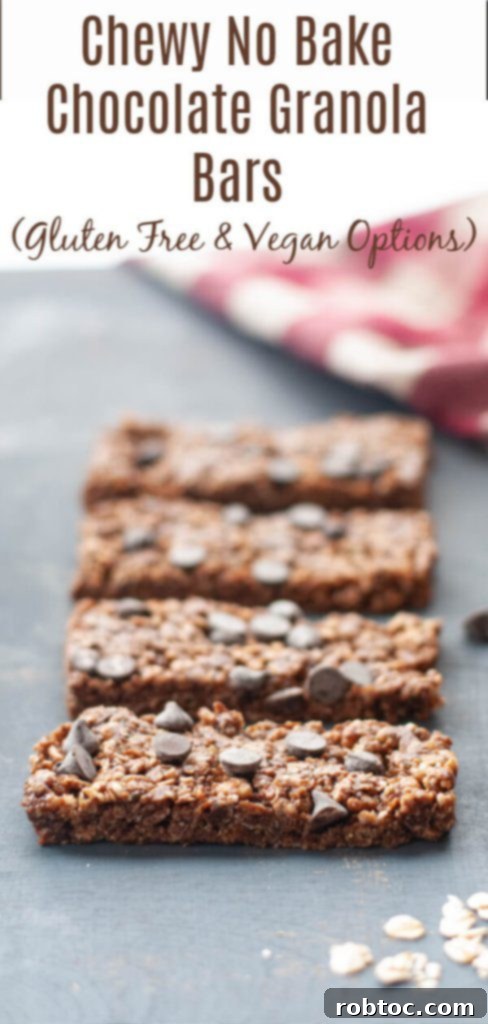 Quick Homemade Chocolate Granola Bars Vegan Gluten Free 9 Chewy gluten-free chocolate granola bar recipe by Allergy Awesomeness