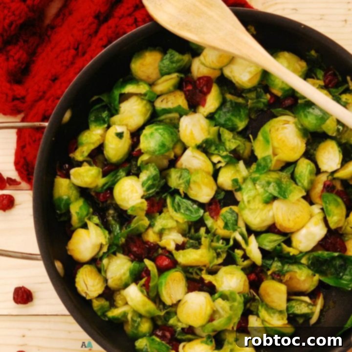 gluten free vegan brown sugar Brussels sprouts with craisins