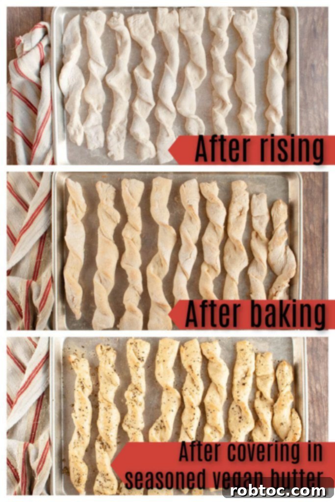 Plant-Based Herbed Gluten-Free Breadsticks 8 vegan-gluten-free-breadsticks-before-and-after-baking