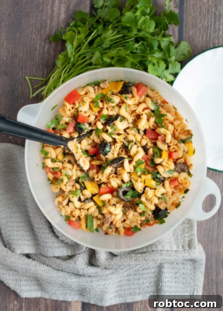 Gluten-Free and Dairy-Free Taco Pasta Salad