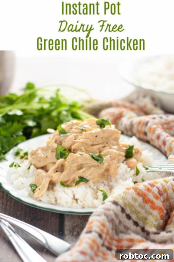 Dairy-Free Dream: Creamy Green Chile Chicken for Instant Pot & Slow Cooker 8 Instant Pot Dairy Free Green Chile Chicken Recipe by Allergy Awesomeness