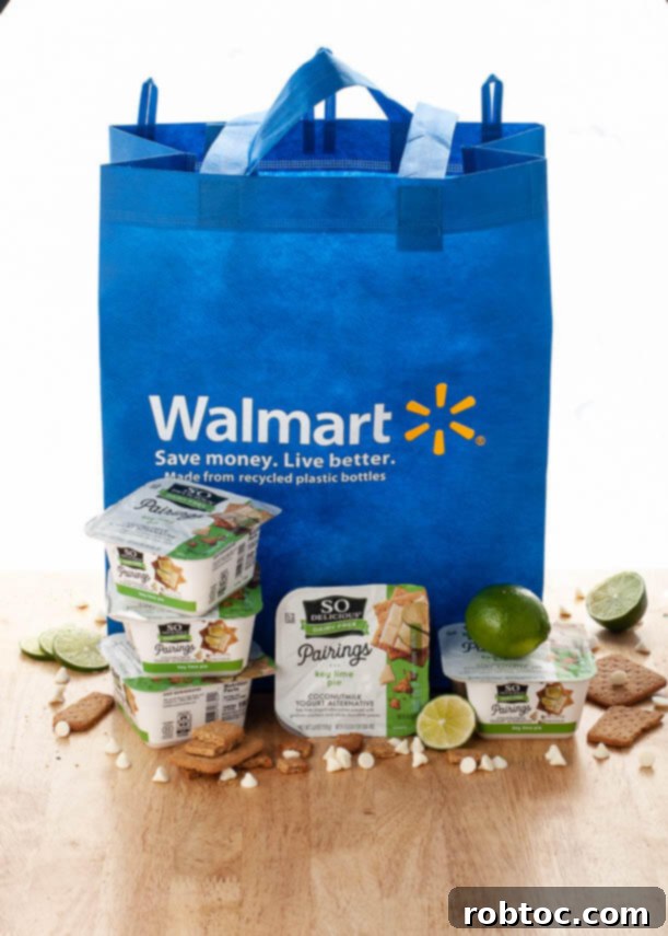 You can purchase So Delicious Key Lime Pie Coconutmilk Yogurt Alternative at Walmart, look for it in the dairy-free section.