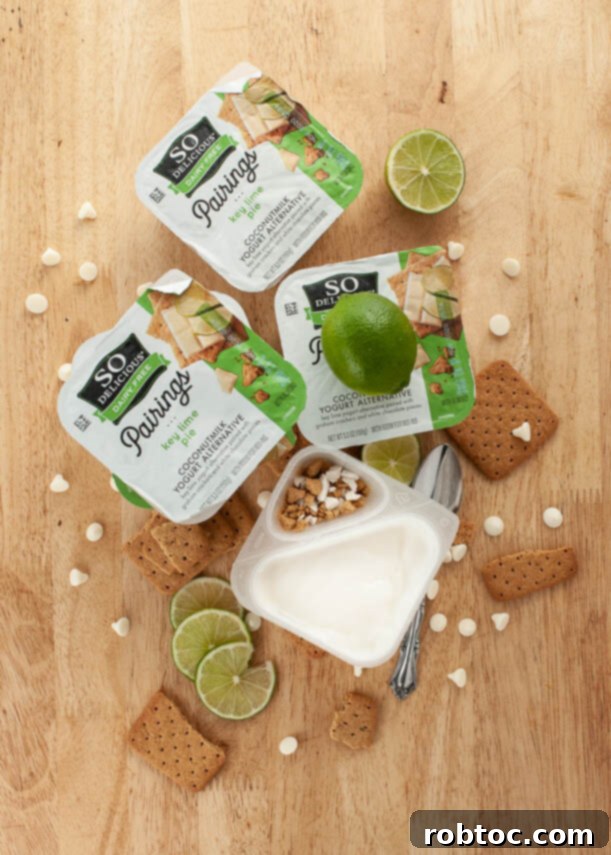 Dairy-free yogurt alternative you can buy at Walmart, So Delicious Key Lime Pie flavor