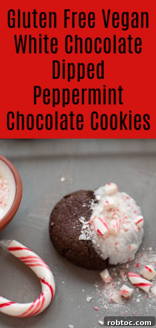 Divine White Chocolate Peppermint Vegan Gluten-Free Cookies 12 gluten-free-vegan-white-chocolate-dipped-peppermint-chocolate-cookie-recipe-by-allergy-awesomeness