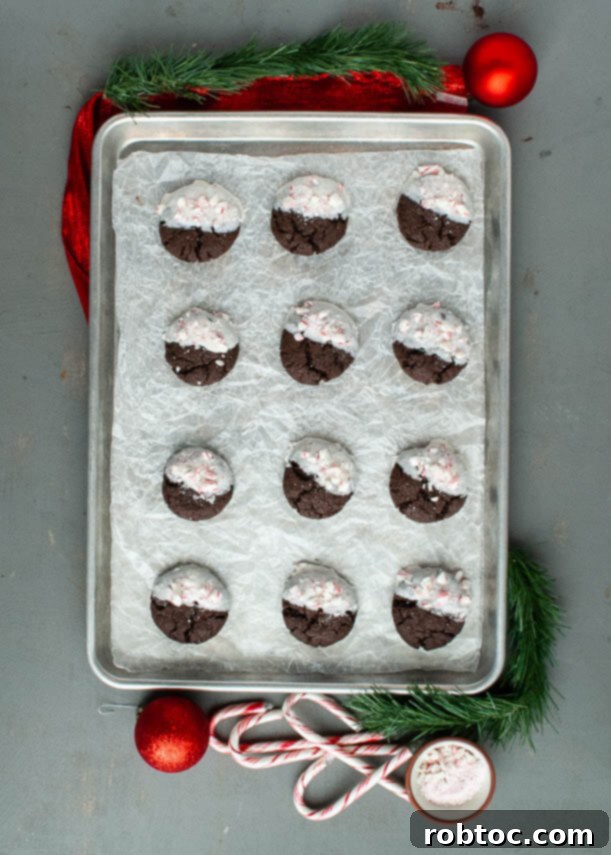 Divine White Chocolate Peppermint Vegan Gluten-Free Cookies 3 gluten-free-white-chocolate-dipped-peppermint-chocolate-cookies