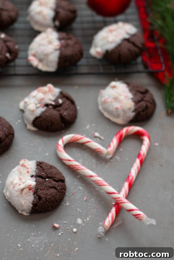 Divine White Chocolate Peppermint Vegan Gluten-Free Cookies 7 allergy-friendly-white-chocolate-dipped-peppermint-chocolate-cookies