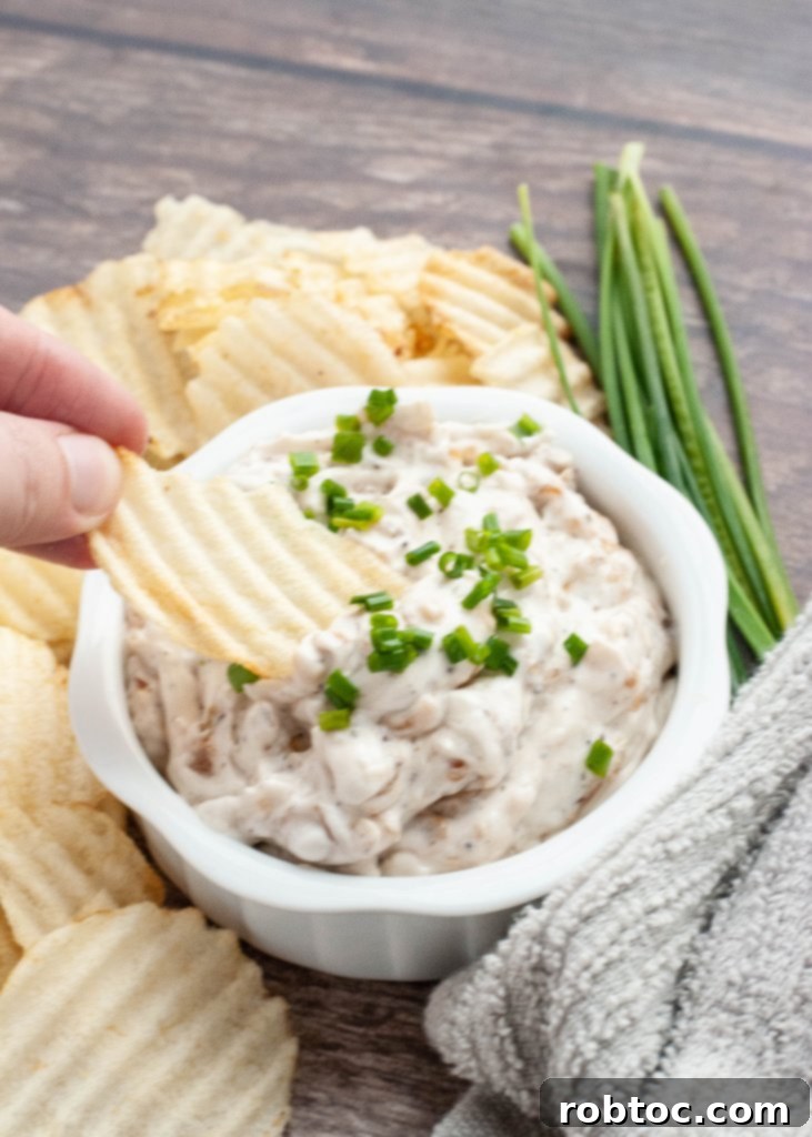 Joanna Gaines Vegan French Onion Dip 4 dairy-free vegan french onion dip recipe with chips