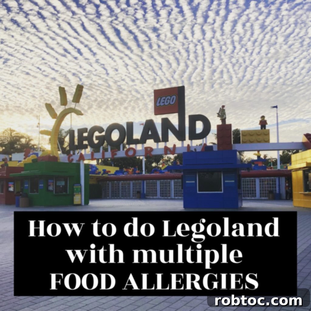 How to do Legoland with multiple food allergies: family enjoying rides