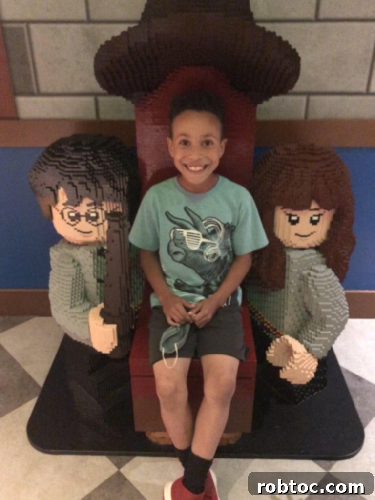 Food allergy kids enjoying Legoland attractions