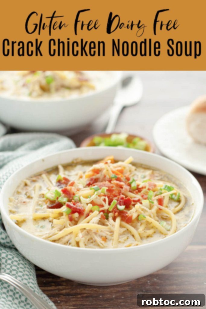 Irresistible Dairy-Free Chicken Noodle Soup Instant Pot and Stovetop 8 bowl-of-crack-chicken-noodle-soup