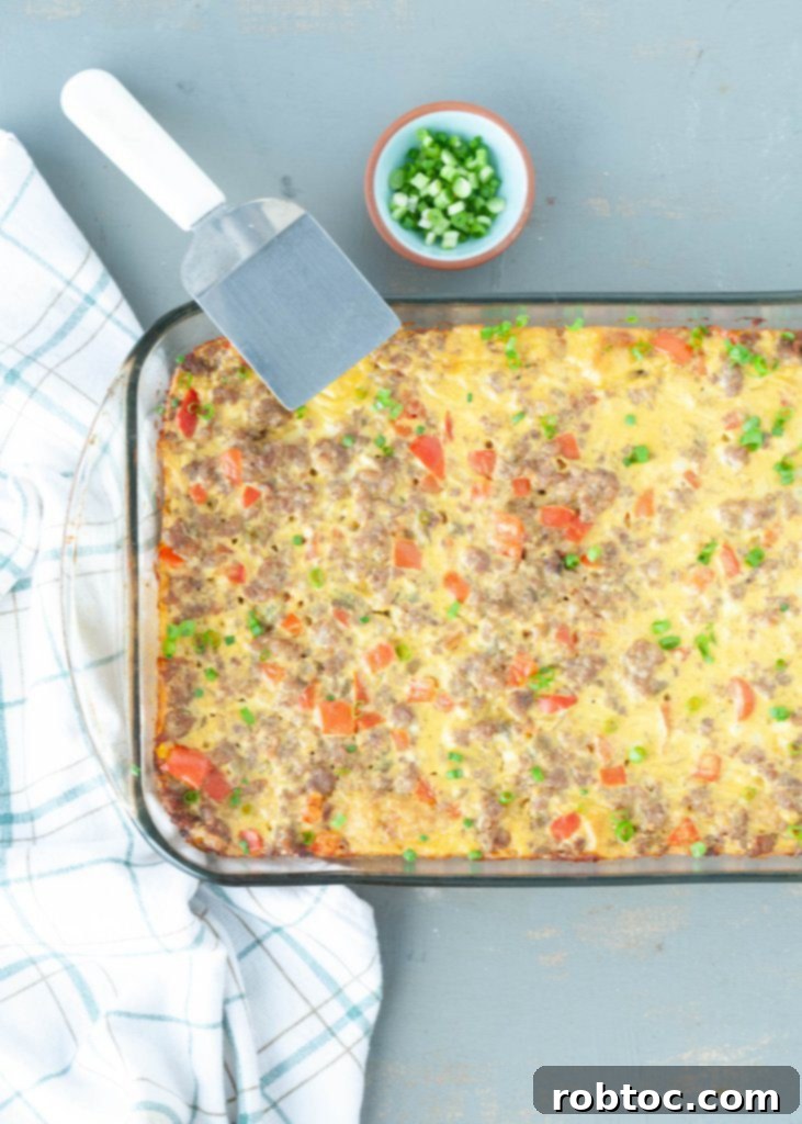 christmas breakfast casserole dairy-free egg-free with fresh chives