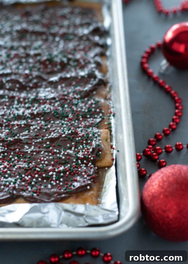 dairy-free-gluten-free-christmas-crack with sprinkles