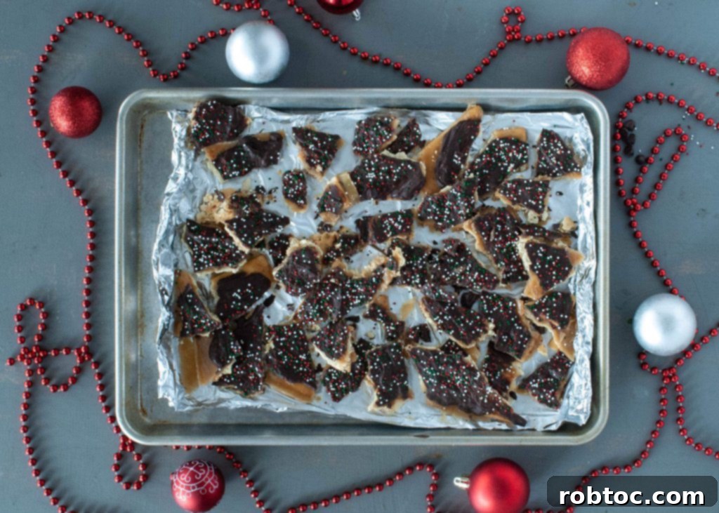 how-to-make-christmas-crack-vegan step-by-step image