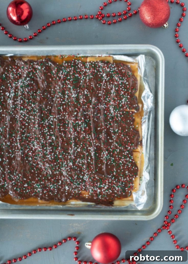 Christmas Crack with a 'Pin It' graphic