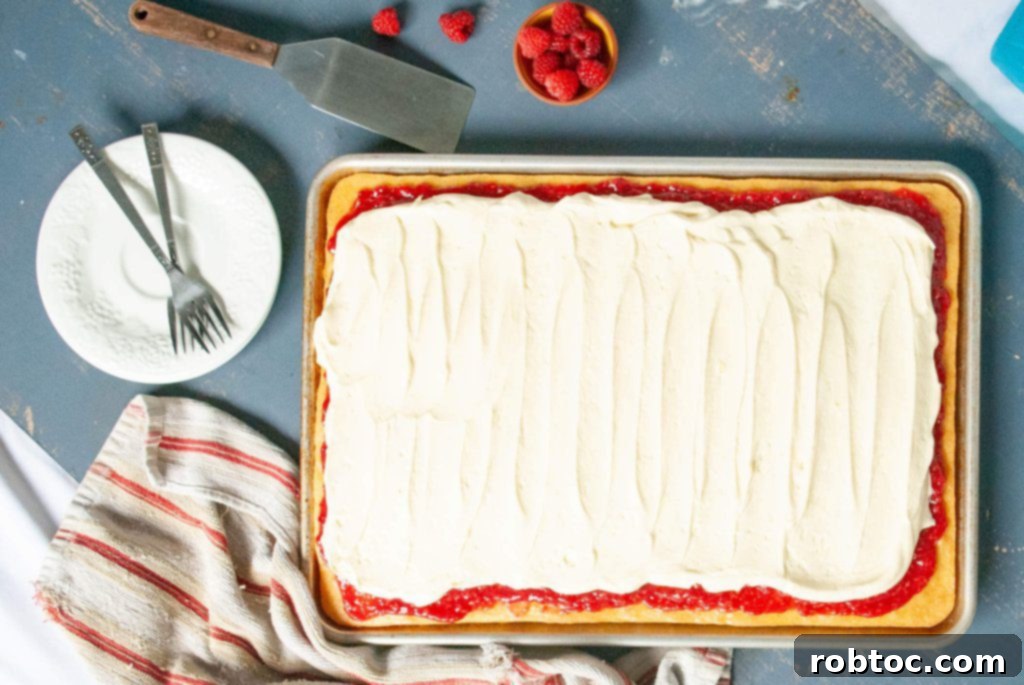 Delightful Gluten-Free Dairy-Free Vanilla Raspberry Sheet Cake 7 gluten free raspberry dessert recipe layering