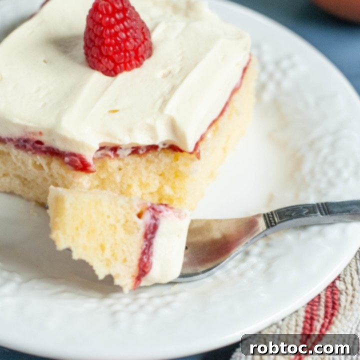 gluten free raspberry vanilla cake