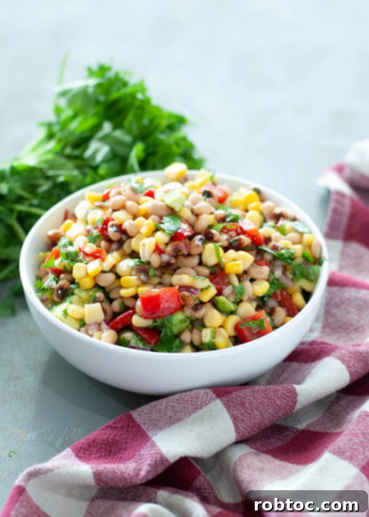 gluten-free-blackeye-pea-salad, a healthy appetizer