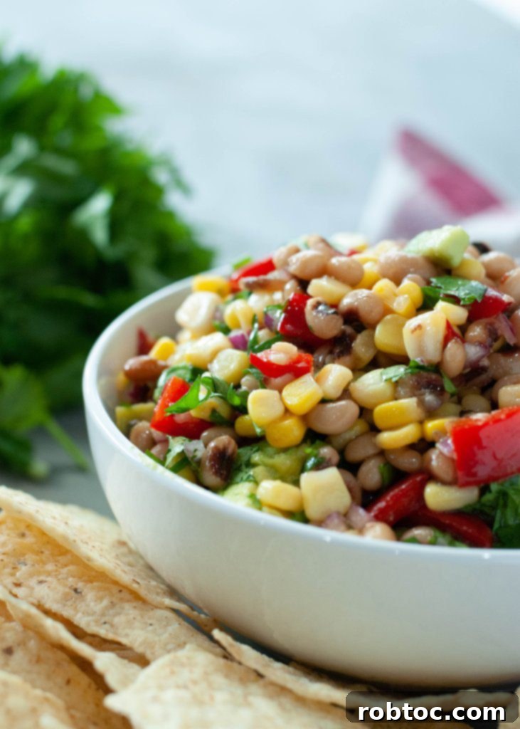 dairy-free-gluten-free-black-eyed-pea-salsa-dip-recipe, perfect for parties
