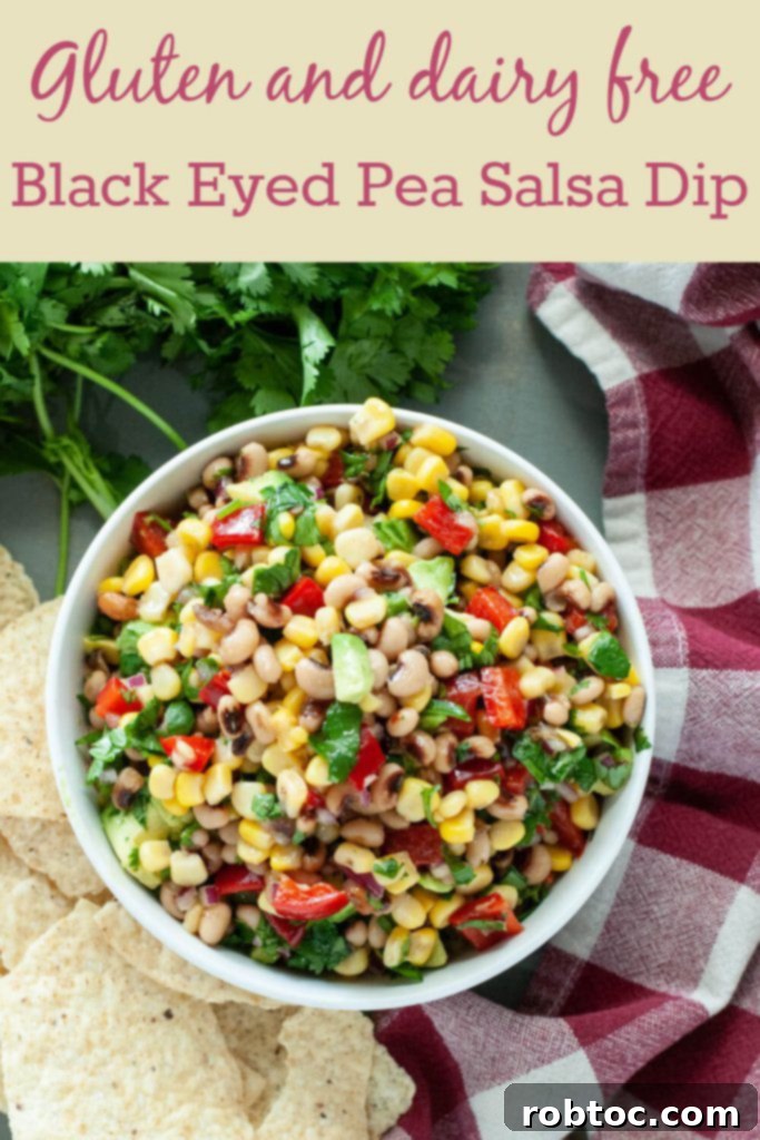 gluten-free-dairy-free-black-eyed-pea-salsa-dip-recipe-by-allergy-awesomeness, Pinterest graphic